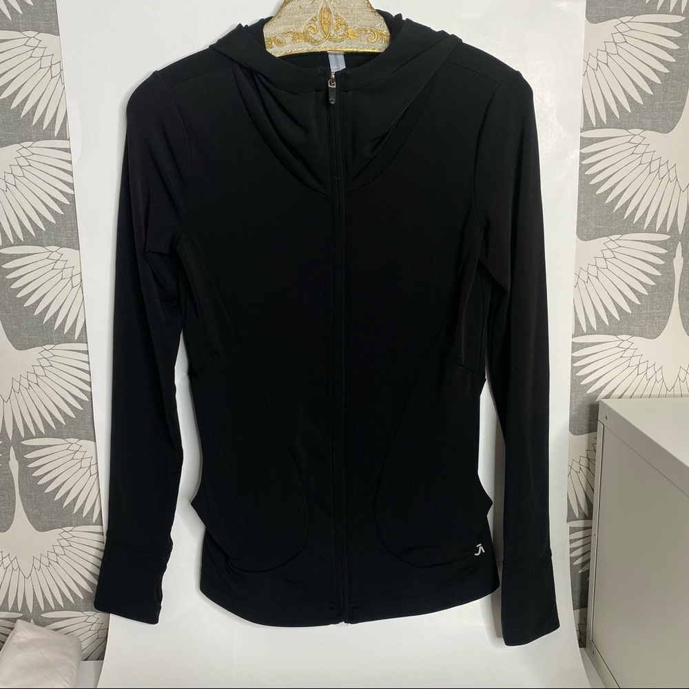 Gap Body Fit Black Athletic Zip Up Light Weight Hoodie